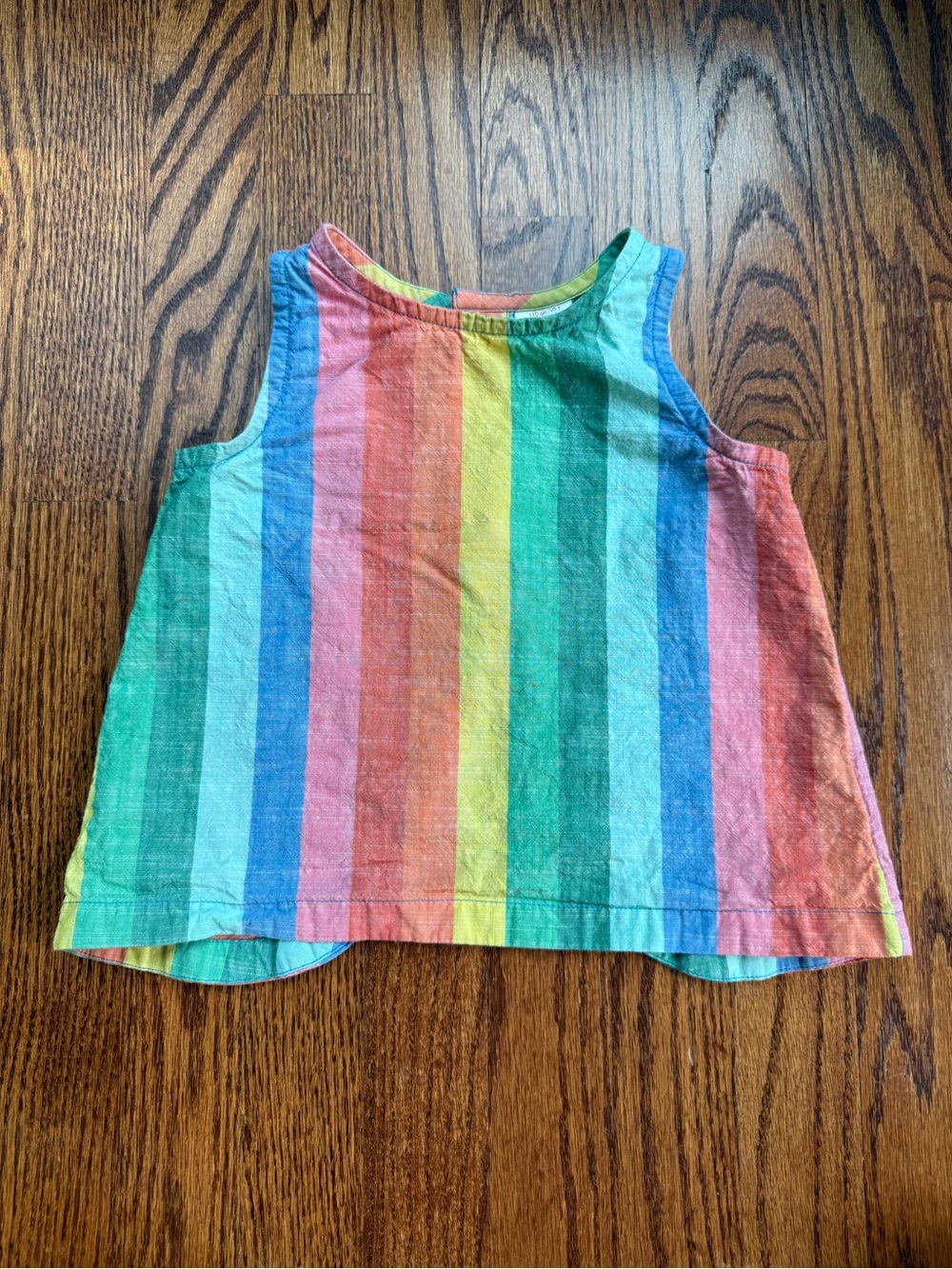 Hanna Andersson Rainbow Stripe Crossback Top Sz 5
